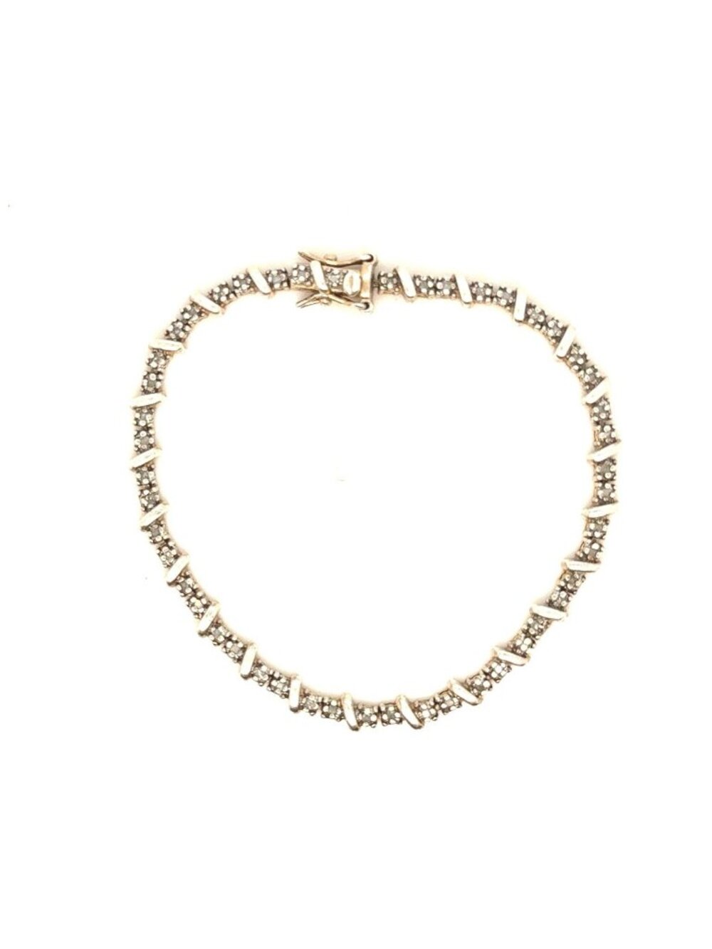 Skinny Silver 925 Diamond‎ Bracelet